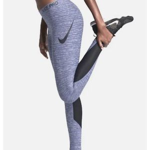 Nike Pro Tight Fit Training Tights Blue